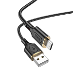 Кабель USB <--> microUSB 1.0м HOCO X95 Goldentop, черный