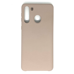 Силиконовый чехол FAISON для SAMSUNG Galaxy A21, №07, Silicon Case, лавандовый, серый