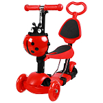 Самокат-каталка 5 в 1, колёса световые PU 120/80 мм 4004603