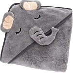 Уголок детский 80*80 "Зверята" микрофибра Серый