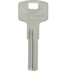 Заготовка ключа PALERMO 2 паза (28*8,8*2,3) ст. AP-1D бронь Китай