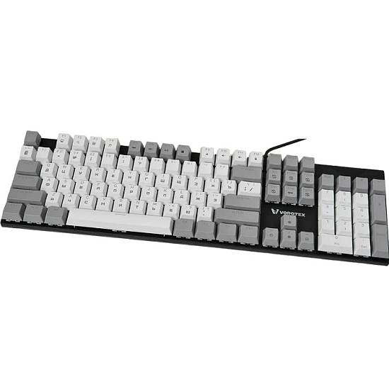 Клавиатура VOROTEX K104S Red Switch, Белый,серый