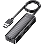 USB-Хаб Kakusiga KSC-1409-H 4USB 2.0 1.2 м на USB черный