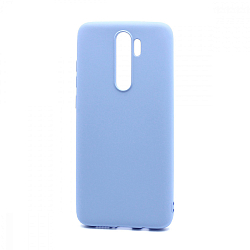 Силиконовый чехол SILICONE CASE New ERA для Xiaomi Redmi Note 8 Pro голубой