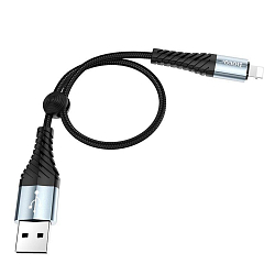 Кабель USB <--> Lightning  0.25м HOCO X38 Cool чёрный