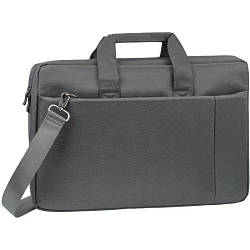 Сумка для ноутбука 17" Riva 8251 серый полиэстер