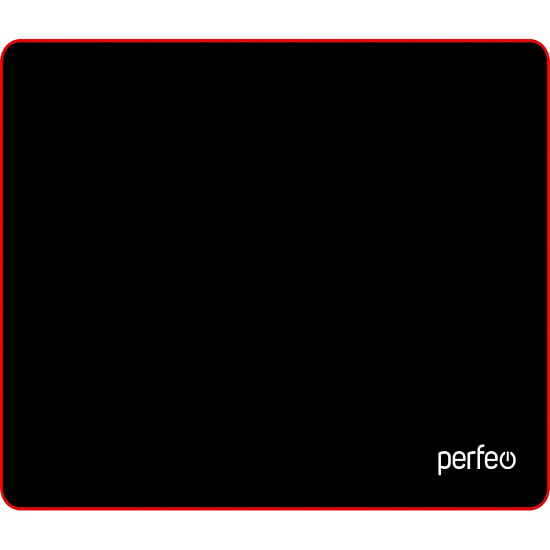 Коврик PERFEO "Black", "Красный", (240*320*3 мм)