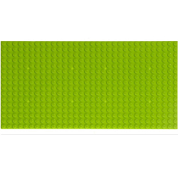 Пластина-основание для конструктора, 25,5 × 12,5 см, цвет салатовый