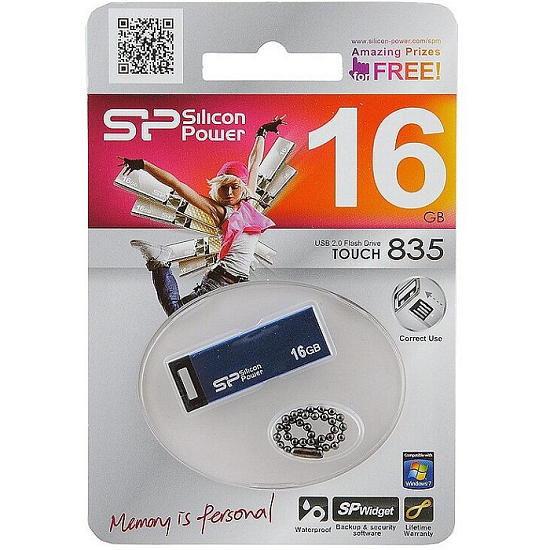 USB 16Gb Silicon Power Touch 835 Blue