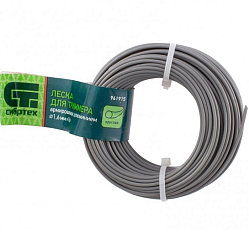 Леска для триммера круглая, армир. алюминием, 1,6 мм х 15 м, Россия// Сибртех 961915