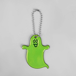 Светоотражающий элемент «Привидение», двусторонний, 6,5 × 5,5 см, цвет жёлтый