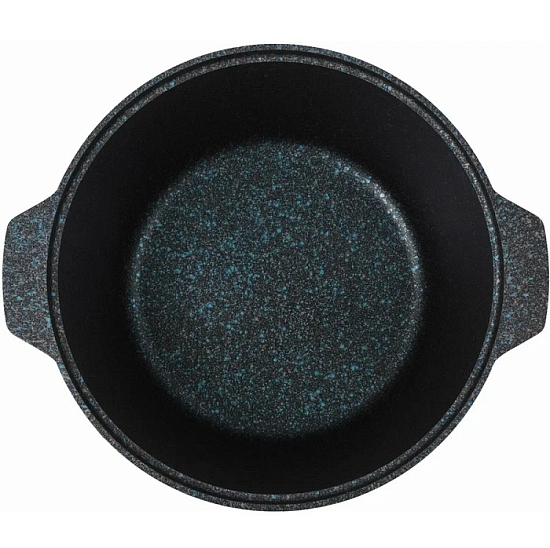 Кастрюля-жаровня 3л KUKMARA жгг31а, линия "Granit ultra" (blue)
