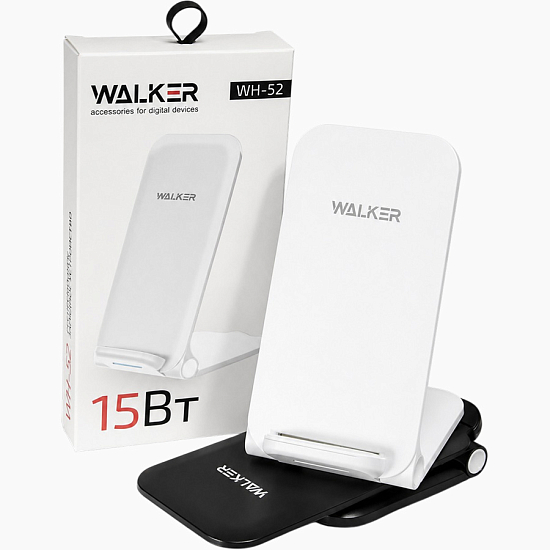 Беспроводное ЗУ WALKER WH-52, белое, 15Вт