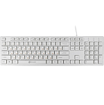 Клавиатура OKLICK 500M белый USB slim Multimedia