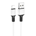Кабель USB <--> Lightning  1.0м BOROFONE BX84 Rise, белый