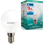 Лампа светодиодная SMARTBUY P45 9.5W/6000K/E14 (холодный свет) (1/10)