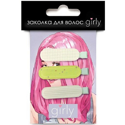 Заколка для волос GIRLY "Green Nude", green