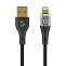 Кабель USB <--> Lightning  1.0м DEPPA Crystal черный (72501)