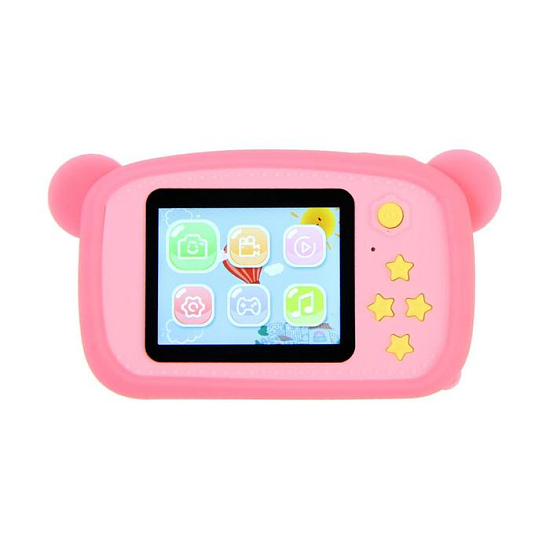 Фотоаппарат детский Childrens Fun Camera Медвежонок , розовый