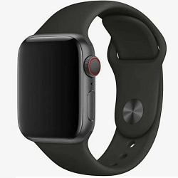 Силиконовый ремешок ISA для Apple Watch 38/40mm Sport Черный