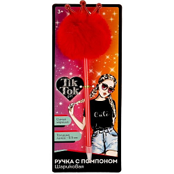 Ручка шариковая с пуш.топпером TIK TOK GIRL PEN3-73786-TT
