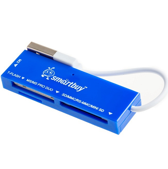 Картридер SMARTBUY (SBR-717-B) голубой