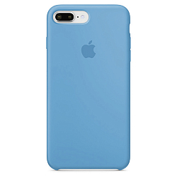 Задняя накладка Silicone CASE для iPhone XS Max голубая (не оригинал)