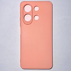 Задняя накладка Мобилис для Xiaomi Redmi Note 13 (4G), персиковый, матовая с защитой камеры