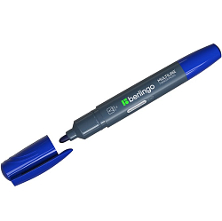 Маркер перманентный синий, пулевидный, 2мм Berlingo арт. РМ6103