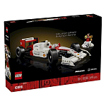 Конструктор LEGO Icons 10330 Формула-1 Гоночный автомобиль McLaren MP4/4 и Айртон Сенна