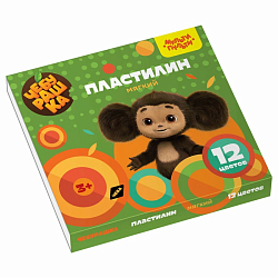 Пластилин Мульти-Пульти "Чебурашка", 12 цветов, 144г, со стеком, картон МПЧБ_53010