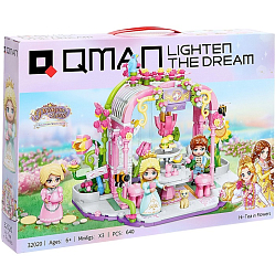 Конструктор Qman Принцессы «Чайная беседка», 640 деталей