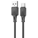 Кабель USB <--> Type-C  1.0м HOCO X101 Assistant, чёрный