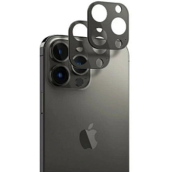 Противоударное стекло на камеру для iPhone 13 Pro Max черный