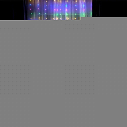 Гирлянда "Занавес", 3 х 3 м, на крючках РОСА свечение цветное (ПИТАНИЕ 3 АА)