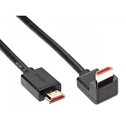 Кабель HDMI <--> HDMI  2.0м TELECOM <TCG225-2M> ver 2.0 угловой коннектор