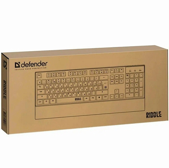 Клавиатура DEFENDER Riddle GK-405 RU, черный