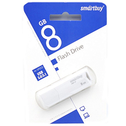 USB  8Gb SmartBuy Clue, белый, USB 3.0