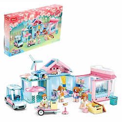 Конструктор SLUBAN Розовая мечта «Загородная вечеринка», 410 деталей