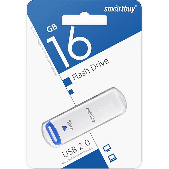 USB 16Gb Smart Buy Easy белый