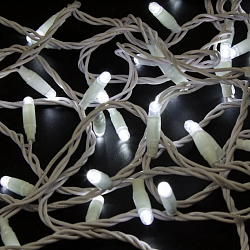 Гирлянда "Нить" 10 м, свечение белое
