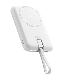 Внешний АКБ Movespeed, Magsafe, 1 USB-C, встроенный кабель, 10000mah (YSPBL10) Белый