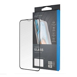 Противоударное стекло 2.5D QUMANN для iPhone 11 Pro черное (110612)
