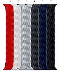 Силиконовый ремешок ISA для Apple Watch 42/44 (size 6 - 156) плетенный