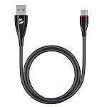 Кабель USB <--> Type-C  1.0м DEPPA Ceramic черный (72288)