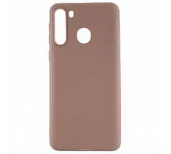 Задняя накладка ZIBELINO Soft Matte для Samsung Galaxy A21 кофейный