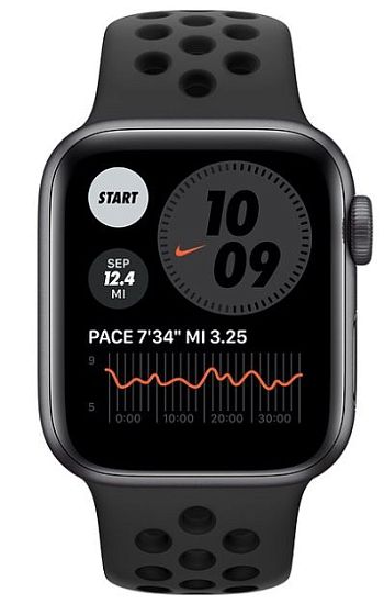 Часы Apple Watch SE Nike+, 44 мм, (MYYK2) Anthracite Black (RU)