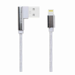 Кабель USB <--> microUSB  1.0м FAISON FX5 боковой, белый