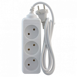 Сетевой удлинитель  1.5м СТАРТ S 3x1, 3 розетки, без заземления