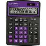 Калькулятор BRAUBERG EXTRA COLOR-12-BKPR ЧЕРНО-ФИОЛЕТОВЫЙ, 250480